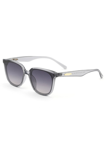 Angel Eyes Geometric Gray Bone Frame Gray Glass Women Sunglasses Llt01