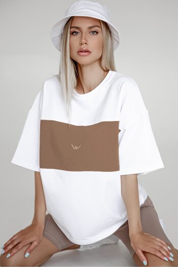 Madmext Mad Girls Λευκό Κεντημένο T-Shirt Mg1421