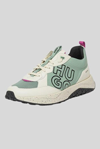 HUGO Marka Logolu Igny Kane Erkek Sneaker Mavi