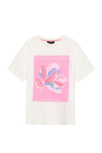 Quzu Patterned Stone Detailed Tshirt
