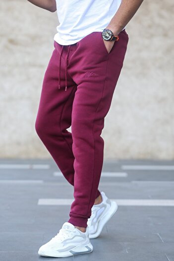 Madmext Claret Red Basic αθλητική φόρμα 5433