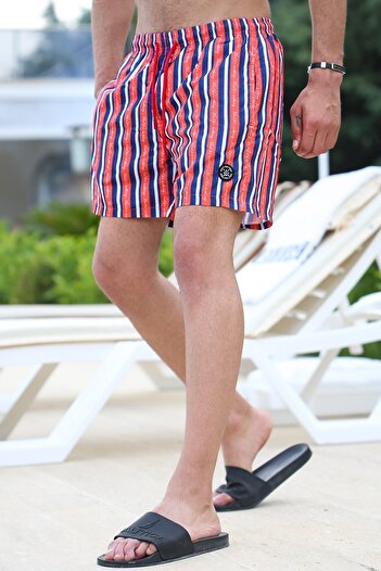 Madmext Red Men's Swim Shorts 5070