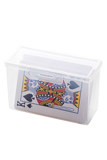 Choice 1pc transparent New Transparent Plastic Boxes Playing Cards Container PP Storage Case Packing Poker