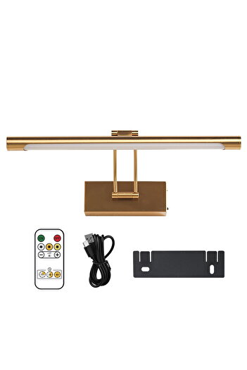 Choice dimming Gold Rechargeable LED Wall Lamp 40CM Wireless Lamp 4400mAh Picture Light with Remote Control