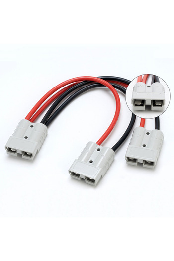 Choice 1pc 50A For Anderson Plug Connector Double Y Adapter 6mm Car Cable 6 Square Wires 30cm For Forkli...