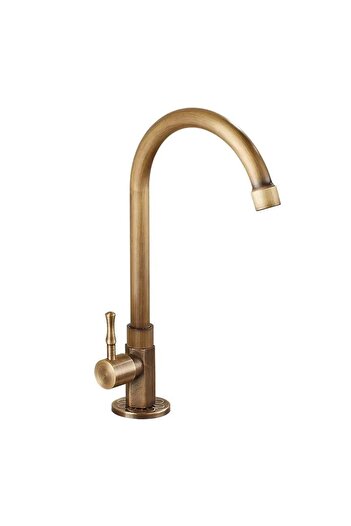 Choice Antique Bronze Cold Kitchen Sink Faucet Antique Bronze Finished 360 Degree Single Hole Water Tap Coo