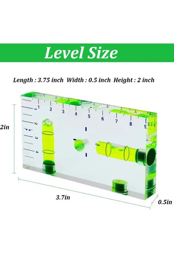 Choice Transparent Cuboid High Precision for T Level Integrated Small Household Magnetic Level Bubble Le...