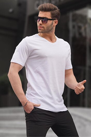 Madmext Weißes T-Shirt 5281