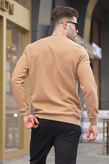 Madmext Biscuit Patterned Crew Neck Knitwear Sweater 5963