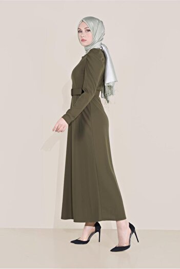 Alvina Watermelon Sleeve Belt Dress 40760