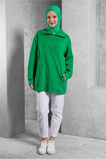 Alvina Zipped Collar Tracksuit Tunic 45264