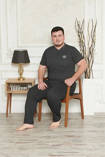 Pyjama Familya Men's Plus Size Short Sleeve Pajama Set