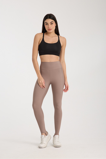 MRS.MODA Women's Dark Mink Colored High Waist High Waist Tights