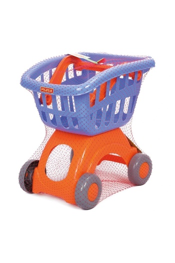 Polesie Market Shopping Trolley - Pol-71262-blue
