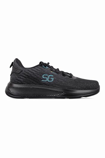 Lal Shoes & Bags Sigma Men's Lace-Up Sports Shoes-Black
