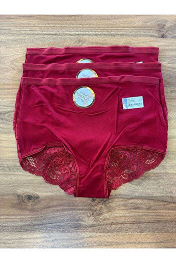 Jiber Breathable Special Mold High Waist Lace up Recovery Panties 3 Pack