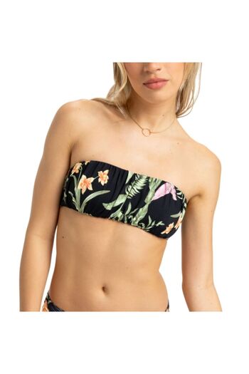 Roxy Pt Beach Classics Bandeau Women's Black Bikini Top Women's Bikini Top Erjx305423
