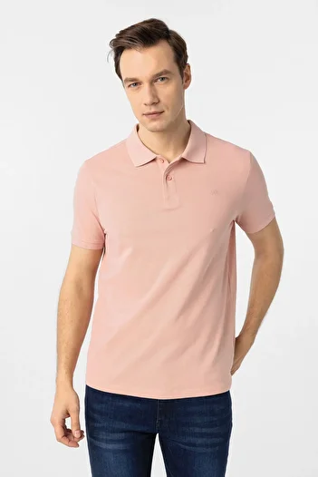 SÜVARİ Süvari Slim Fit Cotton Non-Shrink Fabric Polo Neck T-Shirt
