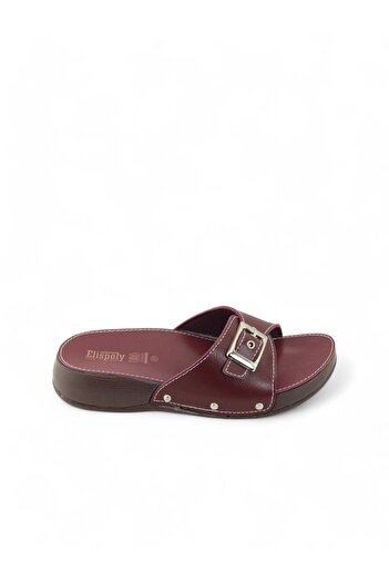 Tomato Bags Women's Thick-Banded Buckle Slippers