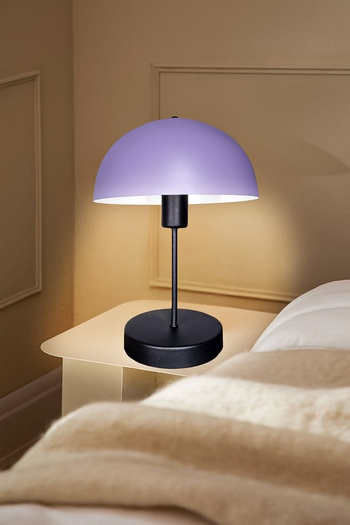 Fer Avize Venetian Mushroom Metal Hat Lampshade Modern Design Wired Table Lamp Night Light