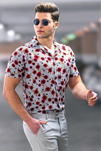 Madmext Men's Red Shirt 4928