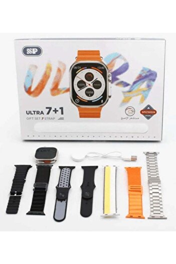 SP Smart Watch 7+1 Ultra with Finger Sensor for Call Answering and Message Notifications