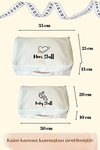 Mama Yoyo Baby&Kids 2-Pack Baby Birth Hospital Arrangement Hospital Outlet Organizer Organizer Bag Mom-Baby Stuff