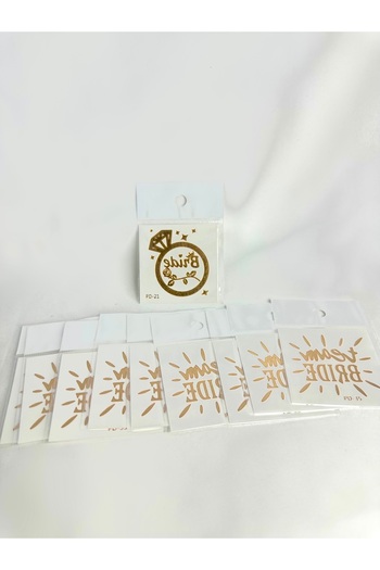 AYS Bride to Be Bride Bridesmaid Tattoo 10Pcs (Bachelorette)