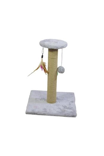 Choice Square Gray Cat Scratching Post Premium Sisal Rope Scratcher Scratch Post Protecting Your Furniture