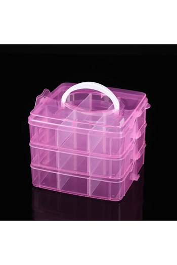 Choice Pink Portable Jewelry Storage Box Necklace Ring Stud Earrings Storage Box Jewelry Box General-large-