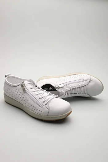 Gondol Genuine Leather Daily Comfortable Zippered Summer Shoes Zx.2402