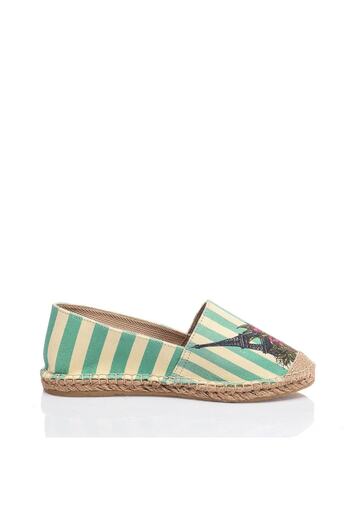 Streetfly Espadrille cu talpă din răchită realizată manual