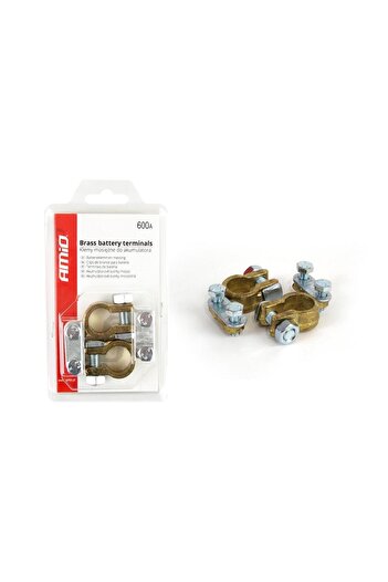 A ŞAMİOĞLU 600AMP brass car battery clamp 2 pcs (battery terminals)