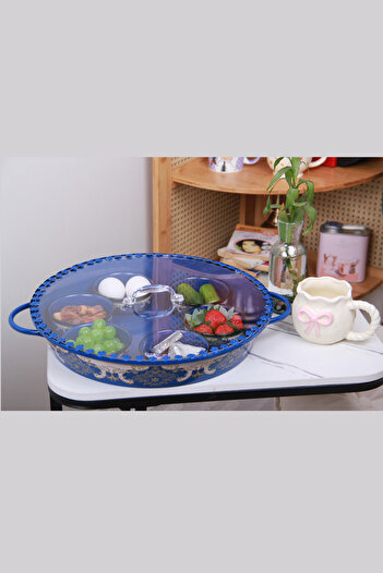 Generic Breakfast tray with lid and serving bowls
