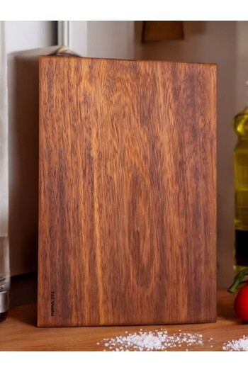 F&S WoodArt 40 X 27.5 cm Solid Wood No Excess One Piece Natural Wood Cutting Presentation Meat Bread Vegetables Chopping Board