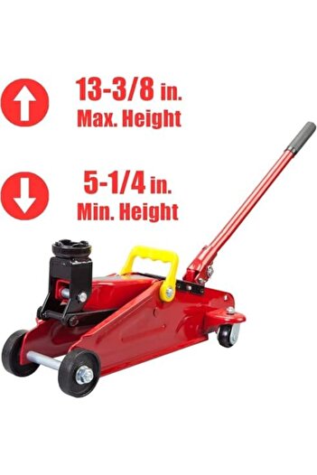 Generic BIG RED T82012 Torin Hydraulic Trolley Floor Jack - 2 Ton (4,000 lb) Capacity with Storage Case, Red