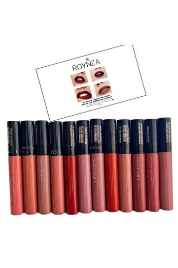 unbranded Rovanza 12-Piece Velvet Matte Liquid Lipstick Set