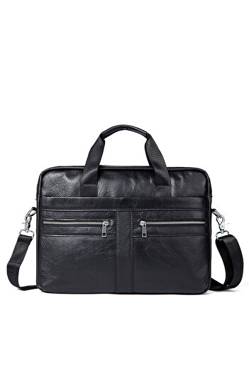 OEM Men's Briefcase, Joe Gt1299, Genuine Leather, Black