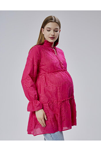 LİYACA Brode Lace Festo Tunic Maternity Tunic