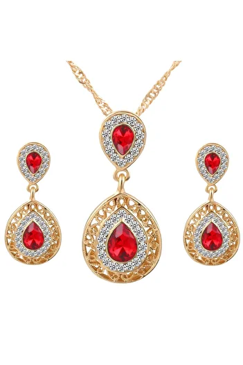 SIC MODA Necklace With Earrings Set 4125
