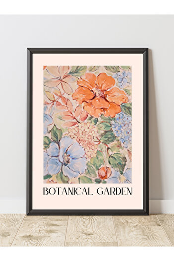 JESSE STORY Botanical Garden Watercolor Design Decorative Frameless Wall Painting (Poster)