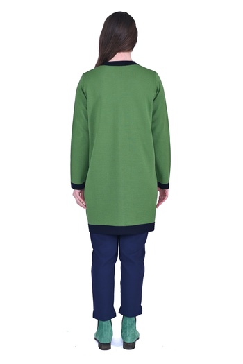 Invee INVEE 7068 Вовняна суміш Benetton-Lacivert Кардиган