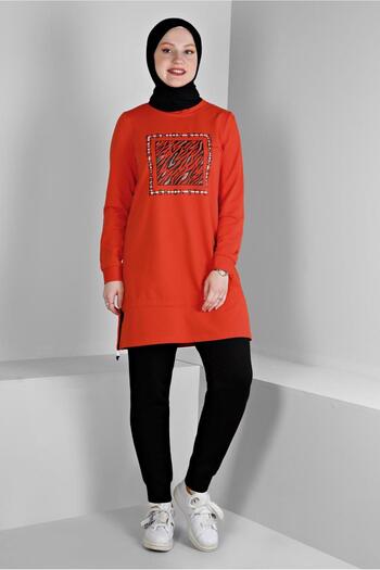Alvina Tracksuit Set 43369 - Printed and Pant