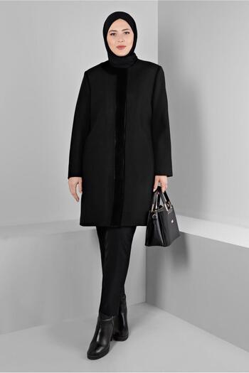 Alvina Fur Detailed Pocket Coat 90366
