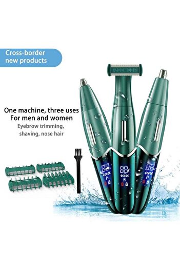 COOYA Electric Shaver, Nose Hair Trimmer, Equipped with Multiple Replaceable Blade Heads