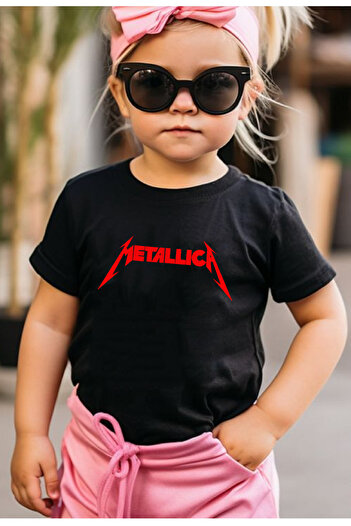 makiteks Quality Cotton Combed Boys Girls Kids Printed Tshirt 5 6 7 8 9 10 11 12 13 14 Years Metallica