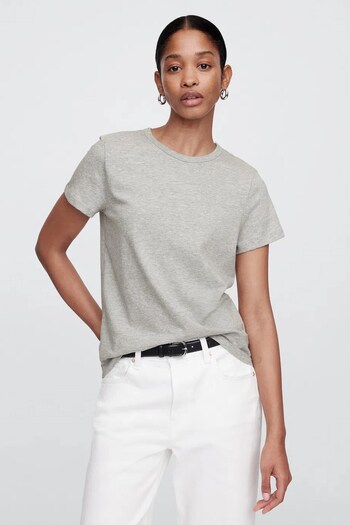 GAP V-Ss Fav Crew Solid Women's T-Shirt