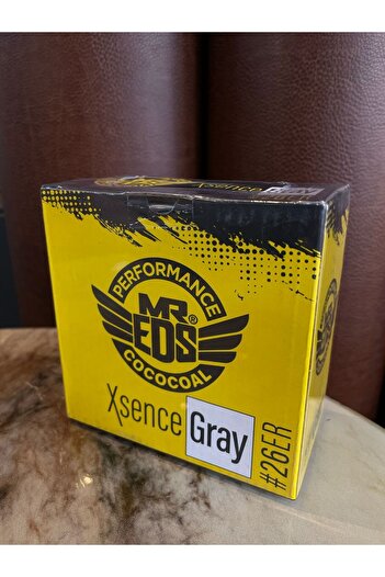 MR EDS 500 gr - 26mm Gray - Mr.eds Xsence Gray - Nargile Kömürü