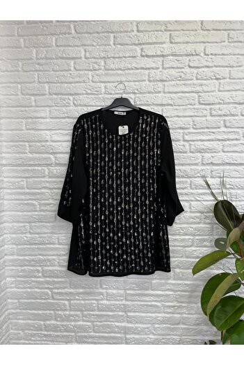Butik Eylül ,Evening Dress Blouse ,Sequin Sequined Tulle Fabric