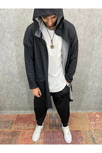 FıttingRoom Oversize Hooded Bohemian Poncho